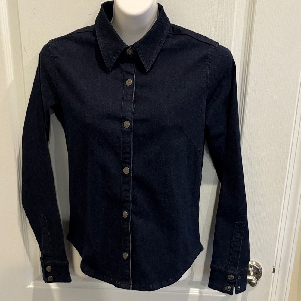 Anatomie True Demin Larissa Button-Up Long Sleeve Shirt #6064 Size S